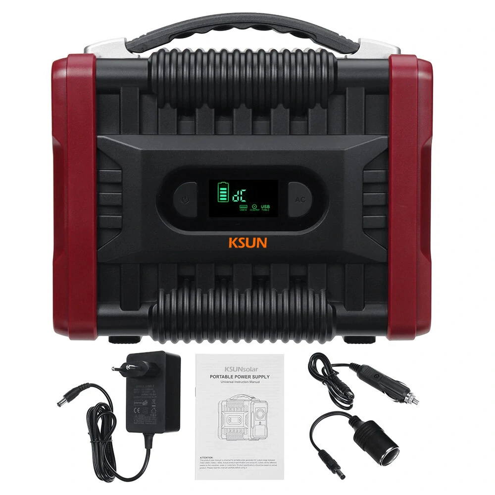 KST202 222Wh Portable Power Station 110V/220V 200W with Flashlight for Emergency built-in 60000mAh Lithium Battery For Outdoor Travel Hunting Camping