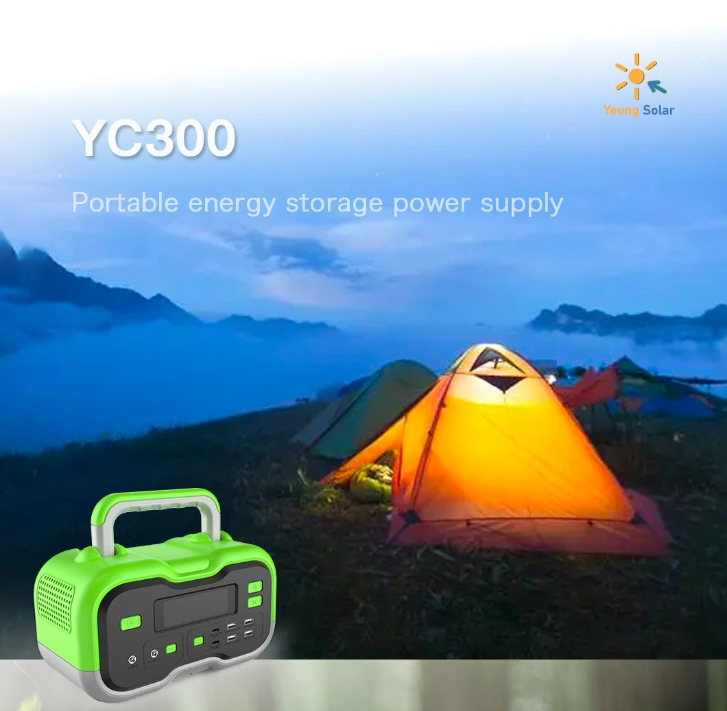 Super Fast Charging Solar Charging Multi USB Type-C Portable Power Station/Bank 300W 25000mAh (LiFePO4) with CE