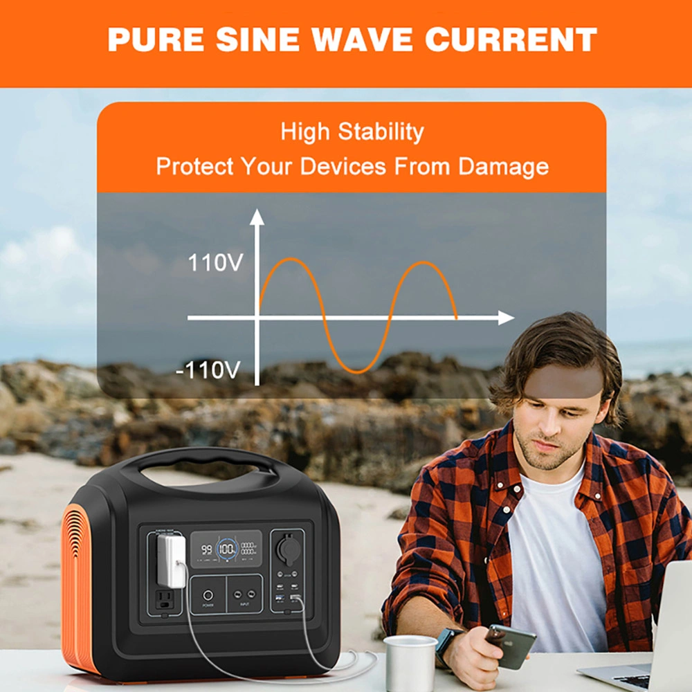 1800 EU plug solar power bank for home backup battery